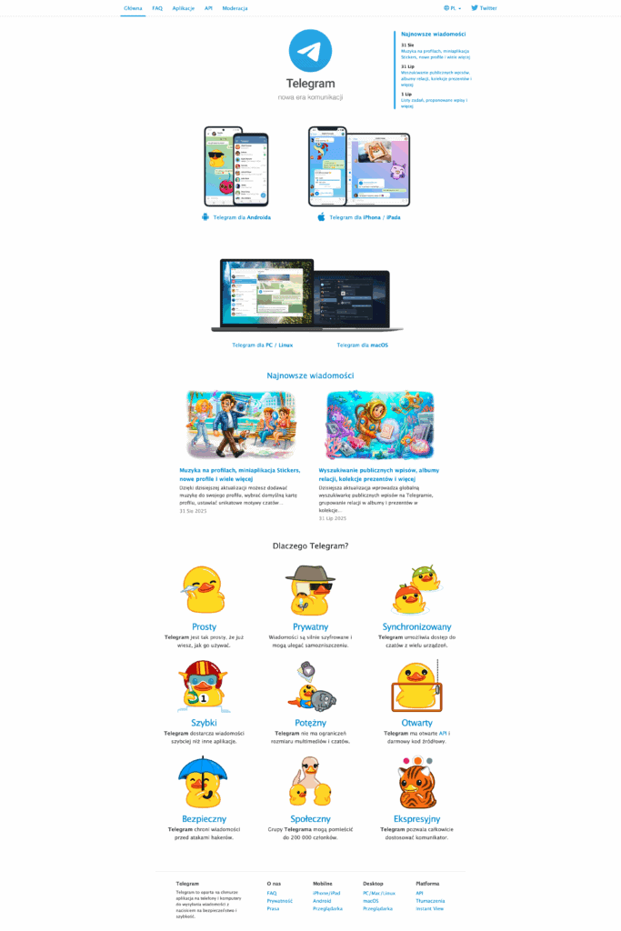 telegram org oficjalna strona telegram